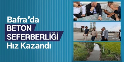 Beton Santrali Bafra'ya Değer Kattı